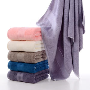 Serviette de bain, de douche et de toilette en coton de qualité supérieure, avec broderie personnalisée du logo, couleur unie, jacquard, pour la maison et l'hôtel. - Product Image 6