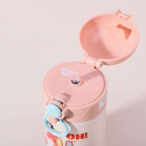Cartoon Stainless Steel Vacuum Tumbler For Children With <b>Straw</b> Thermal Insulation Travel <b>Cup</b> - Product Image 5