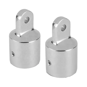 Stainless Steel 316 Marine Bimini Top Cap Eye End Rivet Hole Fits OD 3/4 Inch Tube <b>Yacht</b> Boat Hardware Canopy Fittings Stainless - Product Image 3