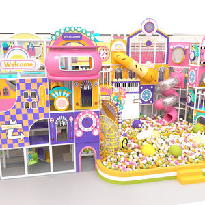 Aoleao Custom Simulated Indoor Town Playground Kit with <b>Slide</b> Set Ball <b>Pool</b> for Kids Commercial CE TUV Certified 500kg Capacity - Product Image 2