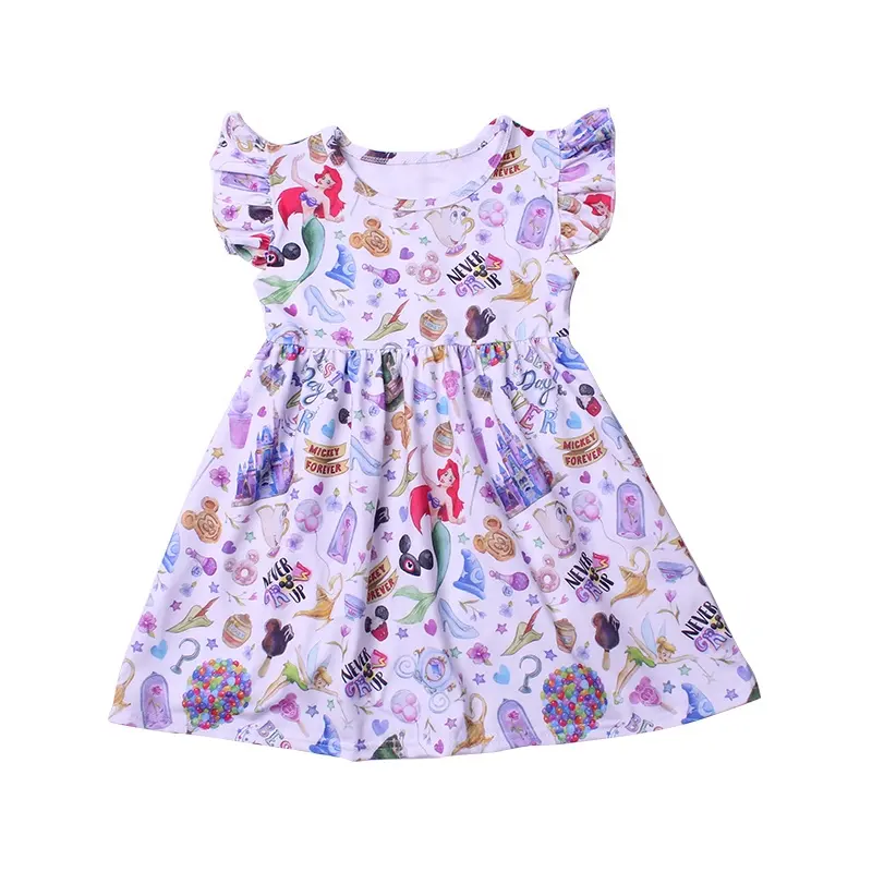 Party Dresses For Girl 2020 Children Smocked Dress Baby Girl Frock Model Cute Cartoon Milk Silk Pearl Dress For Kids Fancy Girl Party Skirts Fashion