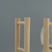 Support pour casque en bois massif, support rond en bois pour casque, support pour écouteurs supra-auriculaires, organisateur de bureau