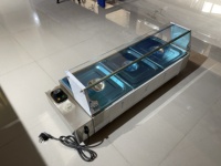 Bain-marie électrique professionnel robuste OUTE 3 bacs en acier inoxydable, chauffe-plats de comptoir pour cuisine de restaurant