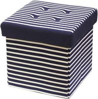 33*33*33cm rayure pliable usine vente en gros personnalisé Design moderne salon usage domestique meubles stockage Pouf tabouret banc pouf