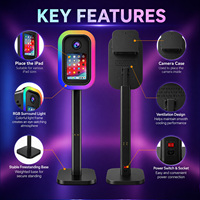 Cabina de Fotos DSLR para iPad con Nueva Tecnología, Compatible con Tablets de 11/12.9 Pulgadas, Carcasa Portátil para Selfies