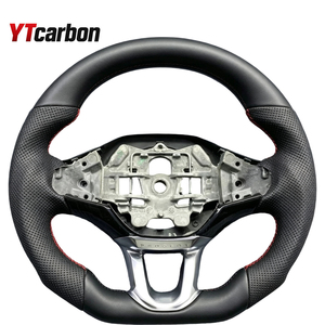 Volant en fibre de carbone bleue de haute qualité YTcarbon avec affichage LED, modifié pour Peugeot <span class=keywords><strong>208</strong></span> 2012-2019A, pièces automobiles modifiées - Product Image 4