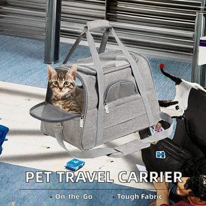 Xách tay hãng hàng không được phê duyệt <span class=keywords><strong>Pet</strong></span> <span class=keywords><strong>Carrier</strong></span> du lịch ngoài trời puppy <span class=keywords><strong>Pet</strong></span> <span class=keywords><strong>Carrier</strong></span> Bag Túi du lịch cho vật nuôi - Product Image 2