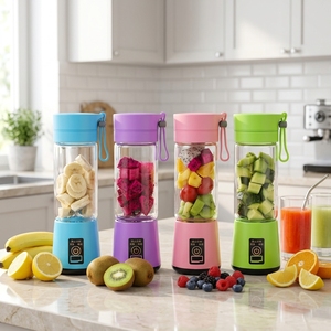 Licuadora Eléctrica Portátil de Alta Velocidad de 6 Cuchillas y 22000 RPM, Recargable por USB, Inalámbrica, para Hacer Smoothies y Picar Hielo en el Gimnasio - Product Image 1