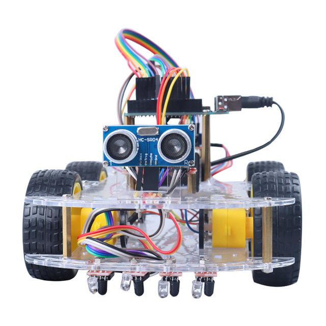 For Bluetooth Compatible Remote Control DIY Electronic Kit Educational Robotics Car STEM Toys for R3 Robot Raspberry Pi PCB Mate