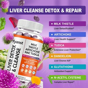 High Quality Private Label Milk Thistle & Dandelion & Beet Root <b>Liver</b> Cleanse Support Softgel <b>Liver</b> Protection - Product Image 5