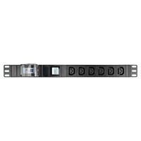 ETL PDU Avec 32 Amp Air Commutateur LCD intelligente 6way 30A 240V L6-30P Plug C13 PDU