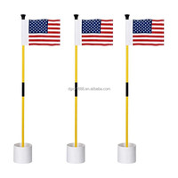 Drapeau de mini-golf professionnel, mât de drapeau personnalisé, bâtonnets de drapeaux détachables, conception détachable, bâton de drapeau pour practice de putting sur le green, pour jardin et club