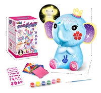 Enfants Creative DIY Animal Modèle Veilleuse Jouet Multi-Style En Plastique Peint Graffiti Dessin Outil D'apprentissage