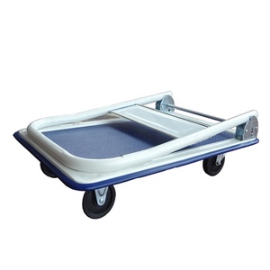 Chariot à plateforme pliable avec chariot à main, capacité de 150kg, pour le transport de produits - Product Image 2