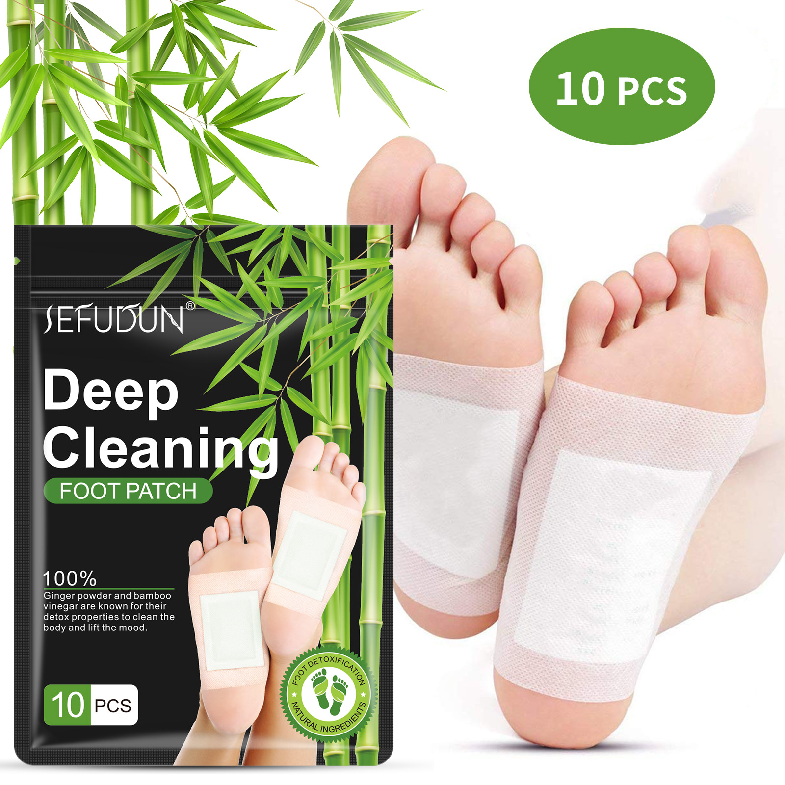 SEFUDUN Kruter-Schlaf-Detox Bambus-Essig-Ingwer-Pulver Fupflaster 10  Stck| Alibaba.com