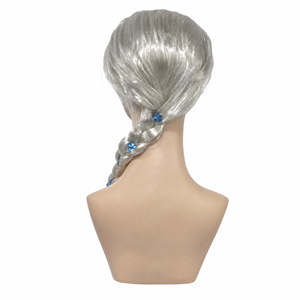 <span class=keywords><strong>Perruque</strong></span> synthétique tressée longue blonde FUJIA avec accessoires floraux pour déguisement de Princesse <span class=keywords><strong>des</strong></span> <span class=keywords><strong>Neiges</strong></span>, <span class=keywords><strong>Reine</strong></span>, Cosplay, Halloween, Fête - Product Image 5