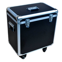 Valise à roulettes à couvercle amovible personnalisée avec affichage des roues et mallette de vol Mallettes à outils en aluminium pour outils
