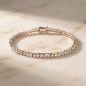 Xinfly <b>Solid</b> 18K <b>Gold</b> Lab Grown Diamond Tennis Bracelet Set Marquise & Round AU750 Natural Diamond Commuter Fine Jewelry - Product Image 6