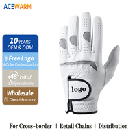 Guantes de Golf de Piel Cabretta de Excelente Calidad, Ligeros, Suaves y Transpirables, Unisex, de Secado Rápido, Anti-UV, para Deportes al Aire Libre