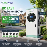Chargeurs rapides DC 120 kW CCS2 pour véhicules électriques, compatibles OEM/ODM, avec 2 connecteurs pour parkings commerciaux