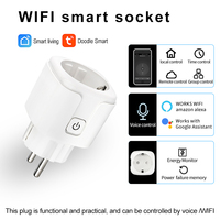 Enchufe Inteligente Mazon Compatible con Alexa, Enchufes y Tomas de Corriente Inteligentes Tuya WiFi, Enchufe Inteligente de 20A 16A con Monitor de Energía, Temporizador para Enchufe Estadounidense