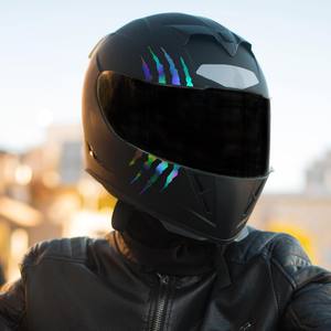 Autocollants pour casque de moto, décoration griffe de monstre, offres pour casque de moto - Product Image 3