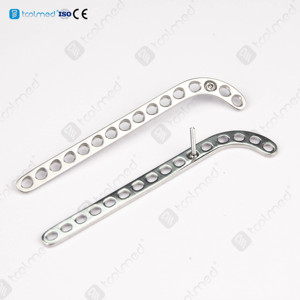 Diskon besar plat kompresi dokter hewan SS <span class=keywords><strong>Distal</strong></span> <span class=keywords><strong>Femoral</strong></span>, sistem implan hewan ortopedi plat tulang dokter hewan 16 lubang kanan - Product Image 2