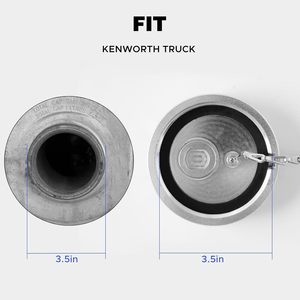 Tapa del tanque de combustible sin bloqueo, sólida, de 3 en 1/2 pulgadas, para camiones Kenworth, solo para tanques diésel con ventilación térmica - Product Image 4