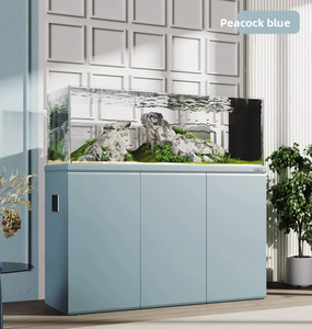 Pecera Grande Blanca para Peces Koi con Filtro Inferior Integrado de Acero Inoxidable Ecológico y Paisaje Acuático Ecológico - Product Image 2