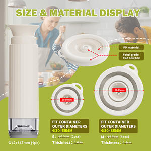 Couvre-bocaux en silicone écologiques à fermeture hermétique universelle pour bocaux Mason, préservateur alimentaire hermétique pour la maison - Product Image 3