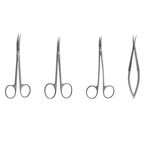 Ciseaux dentaires professionnels d'usine, droits et courbés, en acier inoxydable de haute qualité, instruments chirurgicaux manuels - Product Image 1