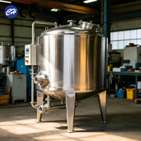 Cuve de mélange automatique en acier inoxydable SUS304 avec agitateur, moteur AC, certifiée CE/ISO, 1000L, ligne de remplissage clé en main pour poudre détergente