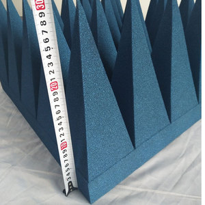 Absorvedor de Micro-ondas Piramidal EMCfactory PFA-700 com Colagem por Adesivo e Instalação com Velcro para Câmaras Anechoicas e Blindagem <span class=keywords><strong>RF</strong></span> - Product Image 2