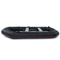 Bateau de pêche gonflable en PVC Hailebao, capacité de 5 personnes, pour la dérive, le ski nautique et le surf dans les lacs et les rivières