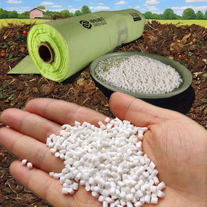 <span class=keywords><strong>BioGreen</strong></span> Ecoplastics PLA Virgen PBAT, Grado de Película Biodegradable, 100% Biodegradable, Certificado BPI, Gránulos de Materia Prima - Product Image 1