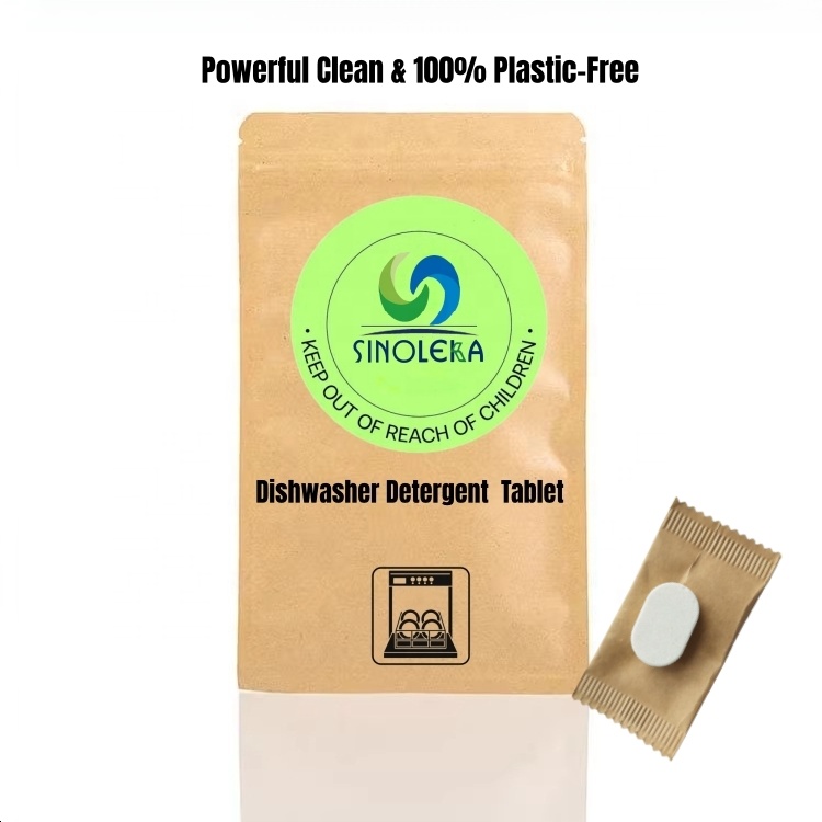Customized Eco-Friendly Fresh Lemon Dishwasher Detergent Tablets Dishwashing Machine Cleaner