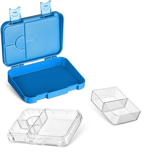Vente en gros à prix réduit, boîte à lunch scolaire Tritan à 4 ou 6 compartiments, boîte à <span class=keywords><strong>bento</strong></span> pour enfants <span class=keywords><strong>sans</strong></span> <span class=keywords><strong>BPA</strong></span> - Product Image 1