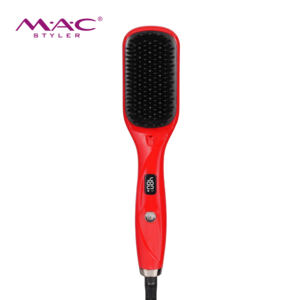 Productos Capilares de Marca Privada <span class=keywords><strong>MAC</strong></span>, Cepillo Secador de Pelo Iónico Profesional 2 en 1, Cepillo Alisador de Pelo Eléctrico - Product Image 2
