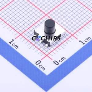 GT-TC090A-H050-L5 Tactile Switch SMD-5P,6.2x6.2mm Switch Single Pole Single Throw Round Button 1.6N Vertical Mount - Product Image 1