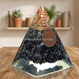 La Mejor Oferta en Pirámide de Orgón de Ágata |   Decoración para el Hogar con Piedras Preciosas, Talladas en Gujarat, con Feng Shui y Budismo - Product Image 2