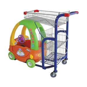 Popular supermercado interesante brillante colores los niños de plástico de carrito de compras - Product Image 4