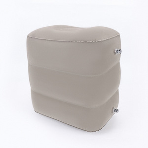 <b>Inflatable</b> Foot Rest Mat Gray Compact Adjustable For Travel Office <b>Car</b> Home Use - Product Image 2