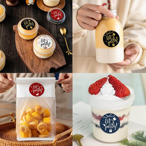 12 pegatinas adhesivas irregulares para manualidades DIY por hoja, etiquetas de sellado de agradecimiento para repostería, decoración de dibujos animados de PVC ecológico - Product Image 1