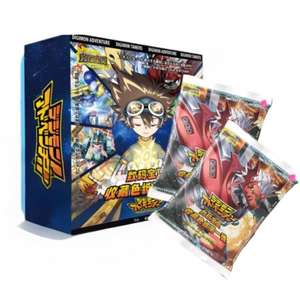 Colección de <span class=keywords><strong>Cartas</strong></span> de Anime Japonés <span class=keywords><strong>Digimon</strong></span> Adventure, <span class=keywords><strong>Cartas</strong></span> de Juego de Monstruos Digitales Raras, Juego de <span class=keywords><strong>Cartas</strong></span> de Papel de Colores para Niños, Regalos y Juguetes - Product Image 1