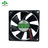 Ventilateur axial sans balais en plastique PY8025 80 mm pour boîtier de refroidissement CPU, 5 V 48 V, compatible avec le refroidissement par évacuation, roulement à billes 1238