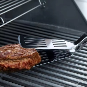 Espátula y Pinzas de Cocina 2 en 1 Multiusos de Acero Inoxidable para BBQ, Espátula para Pescado, Pinza para Voltear Filetes - Product Image 2