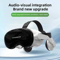 Lunettes VR 3D VR SHINECON G18EB avec écouteurs sans fil pour téléphones de 4,7 à 7,0 pouces 600 °   Myopie réglable 350mAh
