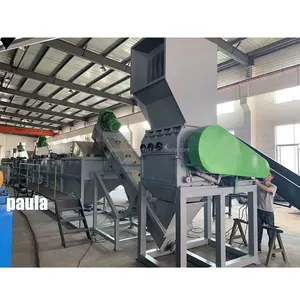 waste plastic recycling pet bottle recycling plant industrial washing machines and dryers pet flakes hot steam washer and dryer