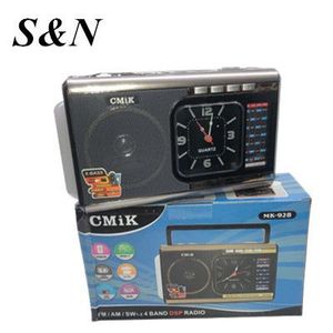 Radio portable CMIK MK-928 FM AM SW 4 bandes avec horloge, alarme et haut-parleur - Product Image 1