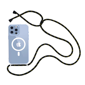 Étui à sangle compatible avec la bandoulière magnétique Lanière de cou détachable Lanière magnétique transparente Étui de téléphone pour <span class=keywords><strong>iPhone</strong></span> 16 15 - Product Image 5